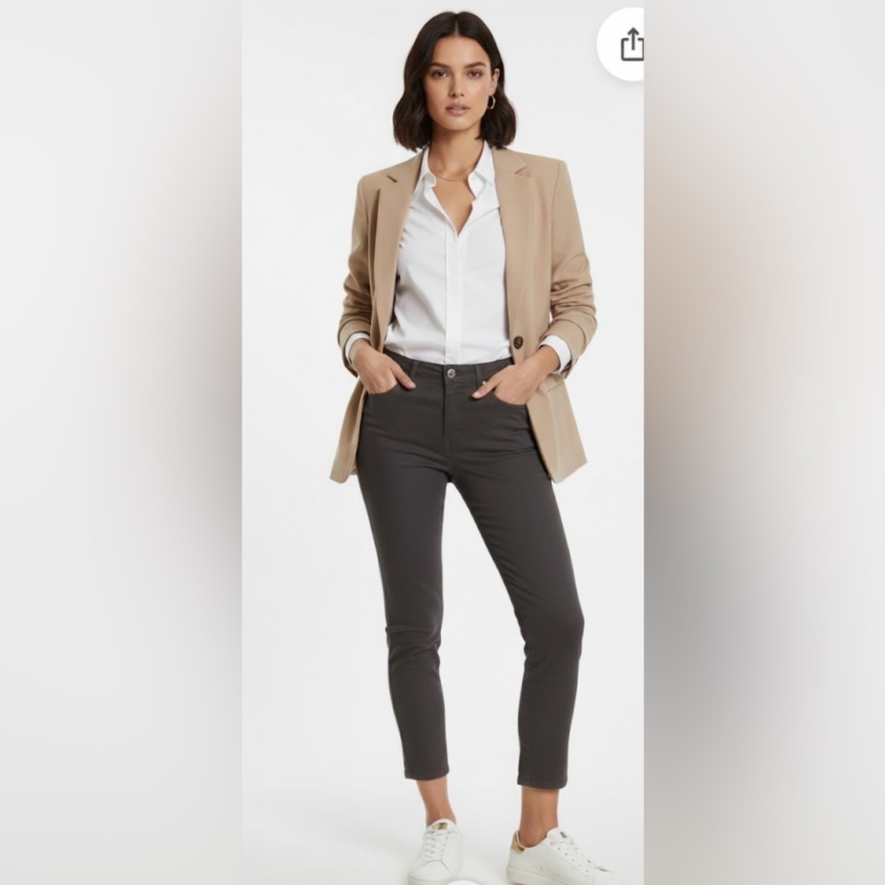 NWT Thakoon Charcoal Straight-Leg Jeans size 8